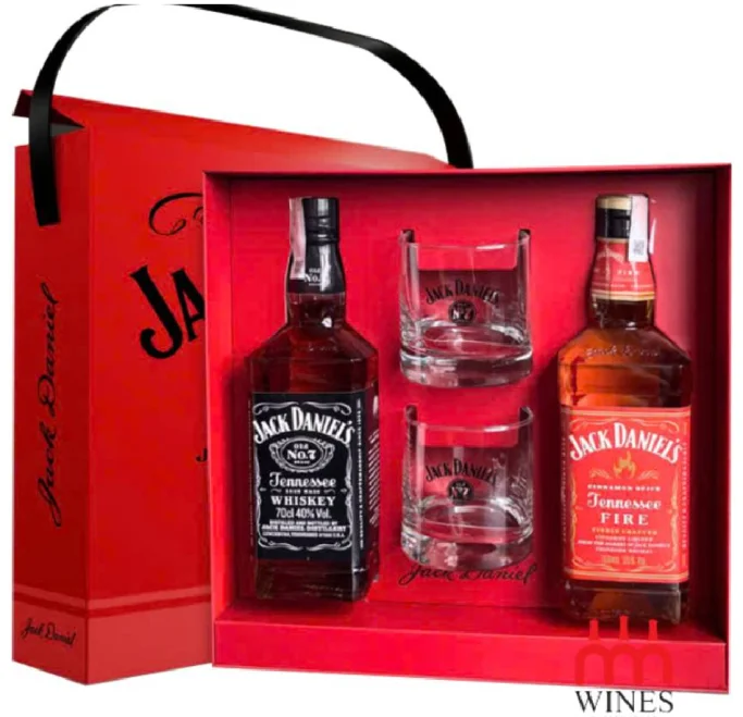 Jack Daniel's Gift set 2 Chai x 700ml